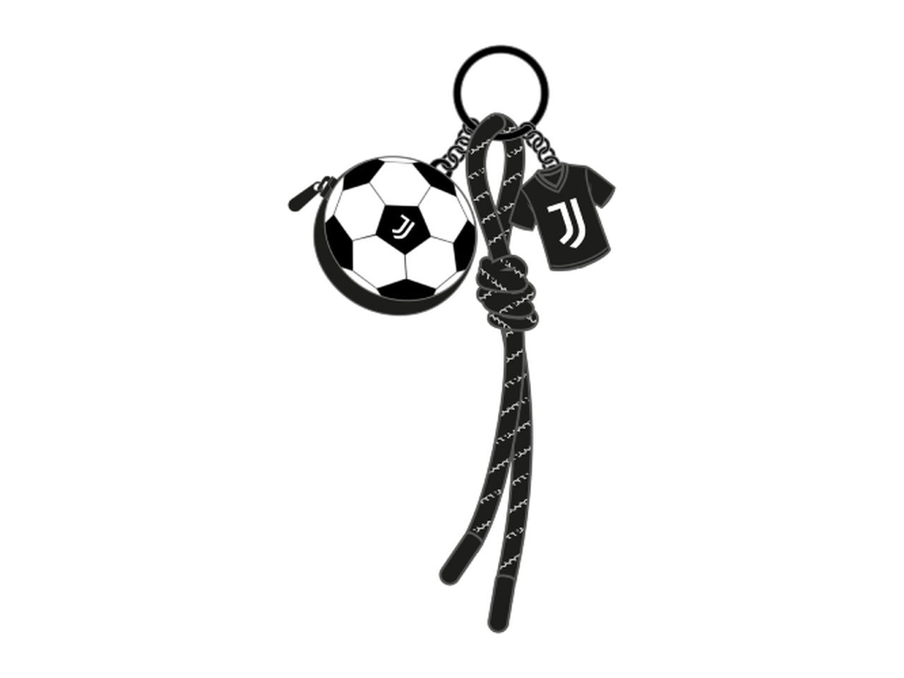 Portamonete con portachiavi Juventus strong defense