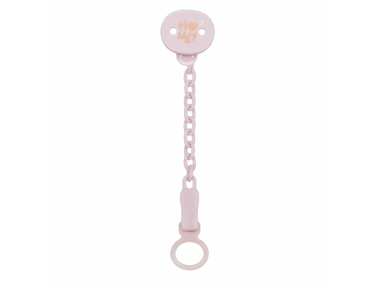 Clip adattabile con catenella rosa