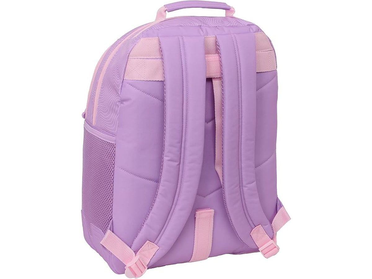 Zaino K-Pop Demon Hunter Iconic, doppioscomparto organizzato, 32x42x15cm rosa, adattabile a carrello trolley