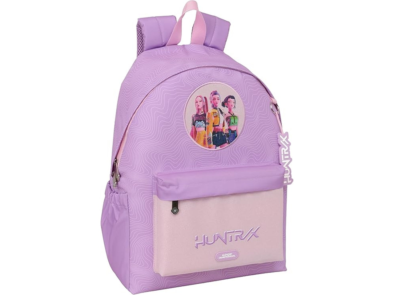 Zaino americano K-Pop Demon Hunter Iconic 31x43x13cm rosa, con tasca per portatile 14.1''