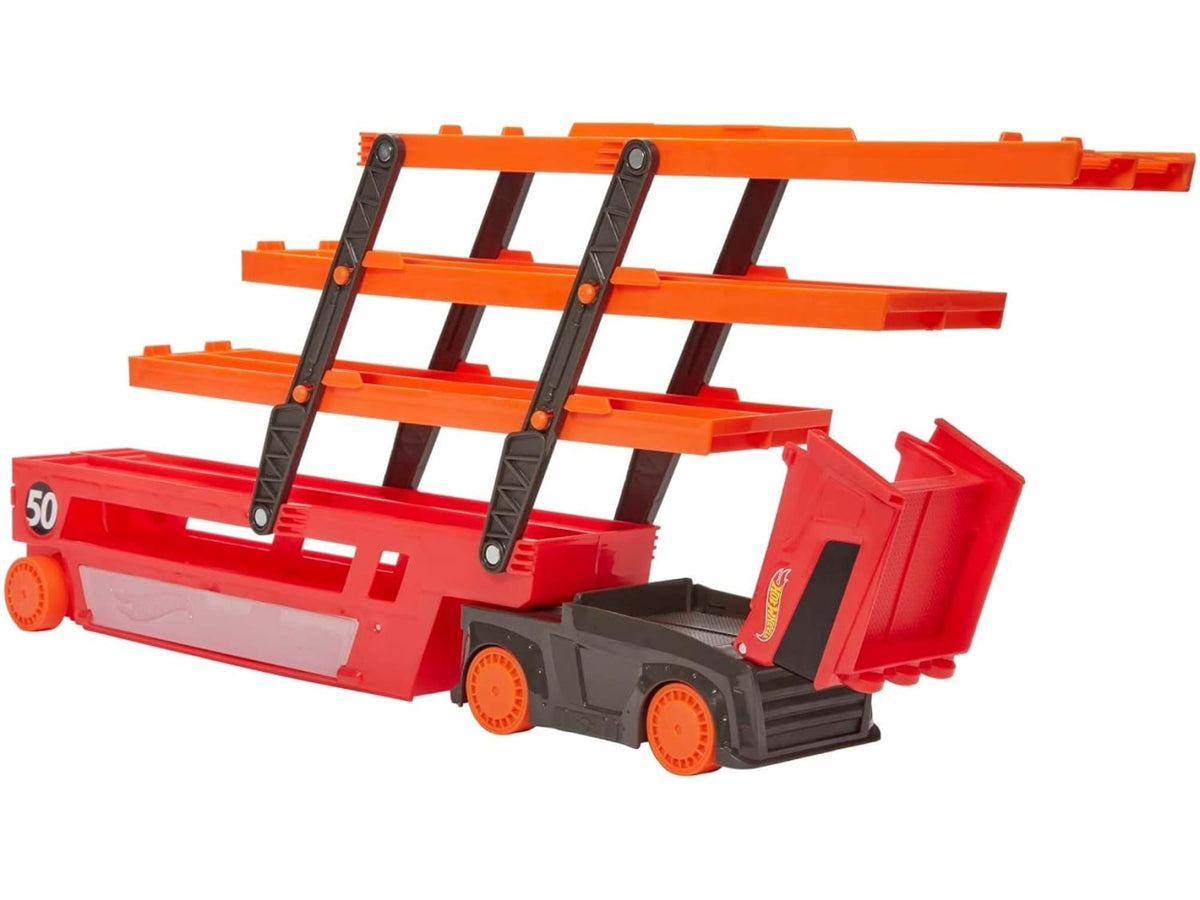 Hot Wheels mega red hauler 50th