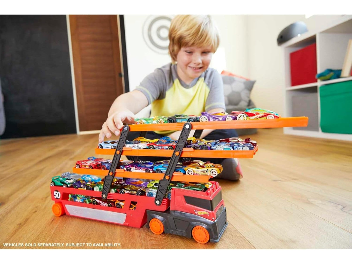 Hot Wheels mega red hauler 50th