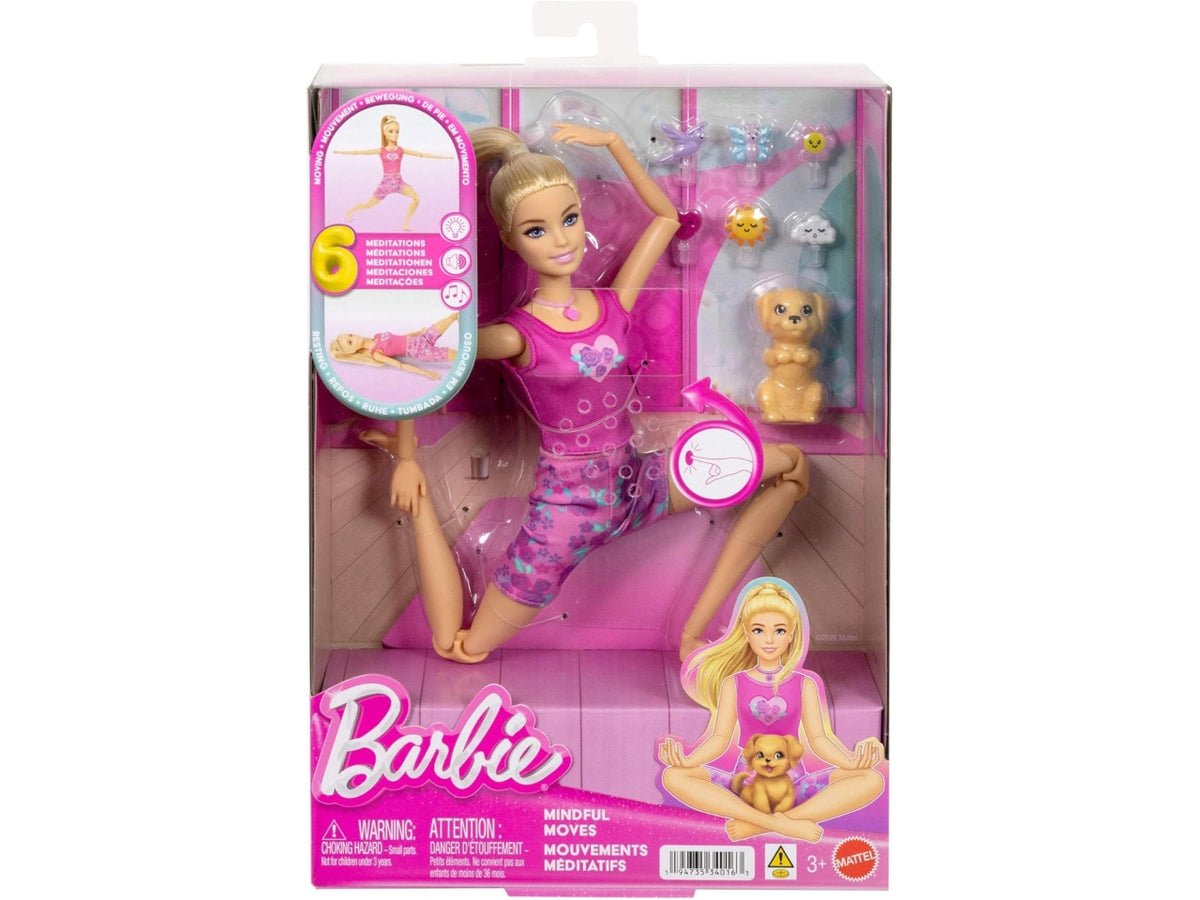 Barbie mindful moves doll and accessessori