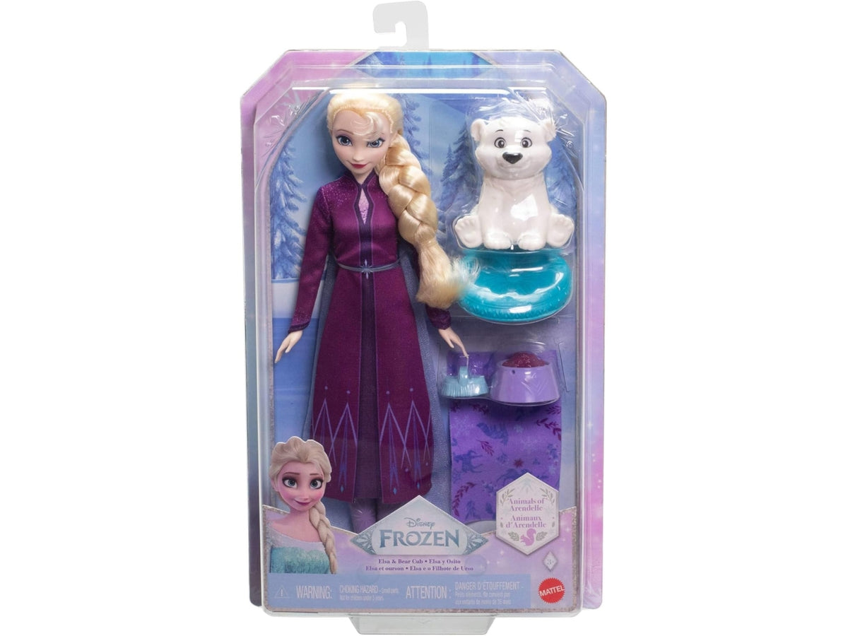 Frozen elsa doll & bear cub