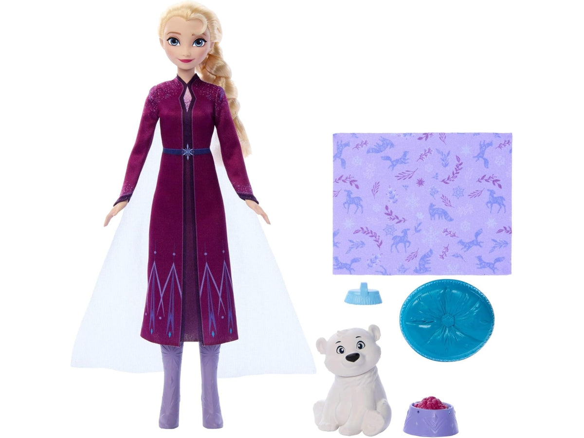 Frozen elsa doll & bear cub