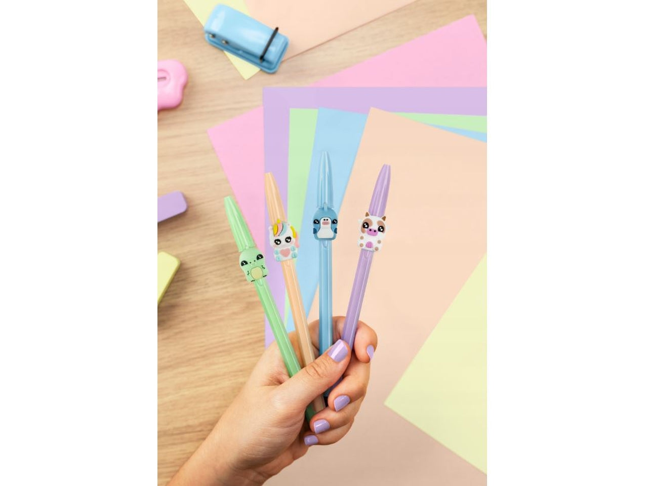 Penna crstl figurine blu set da 2 penne 303750