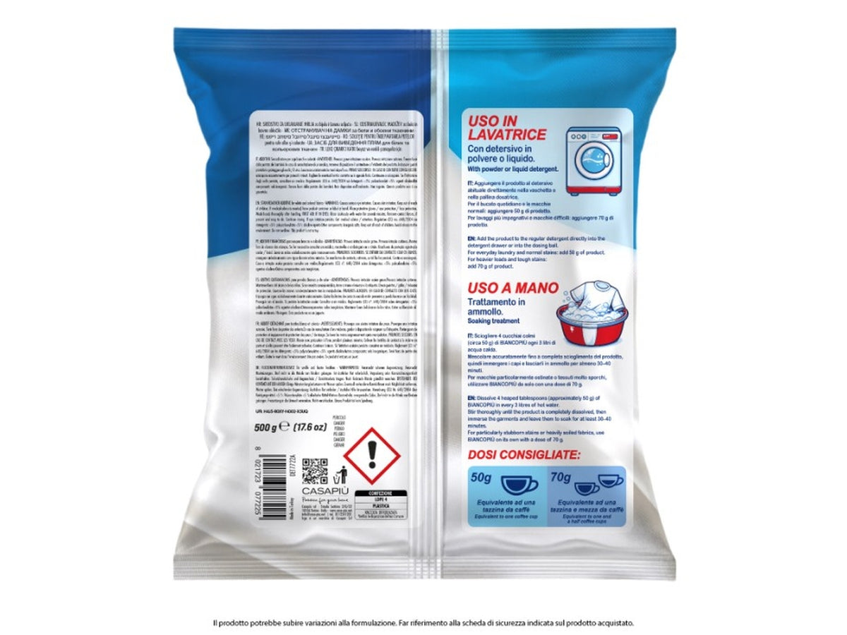 Biancopiu' additivo smacchiante delicati 500gr