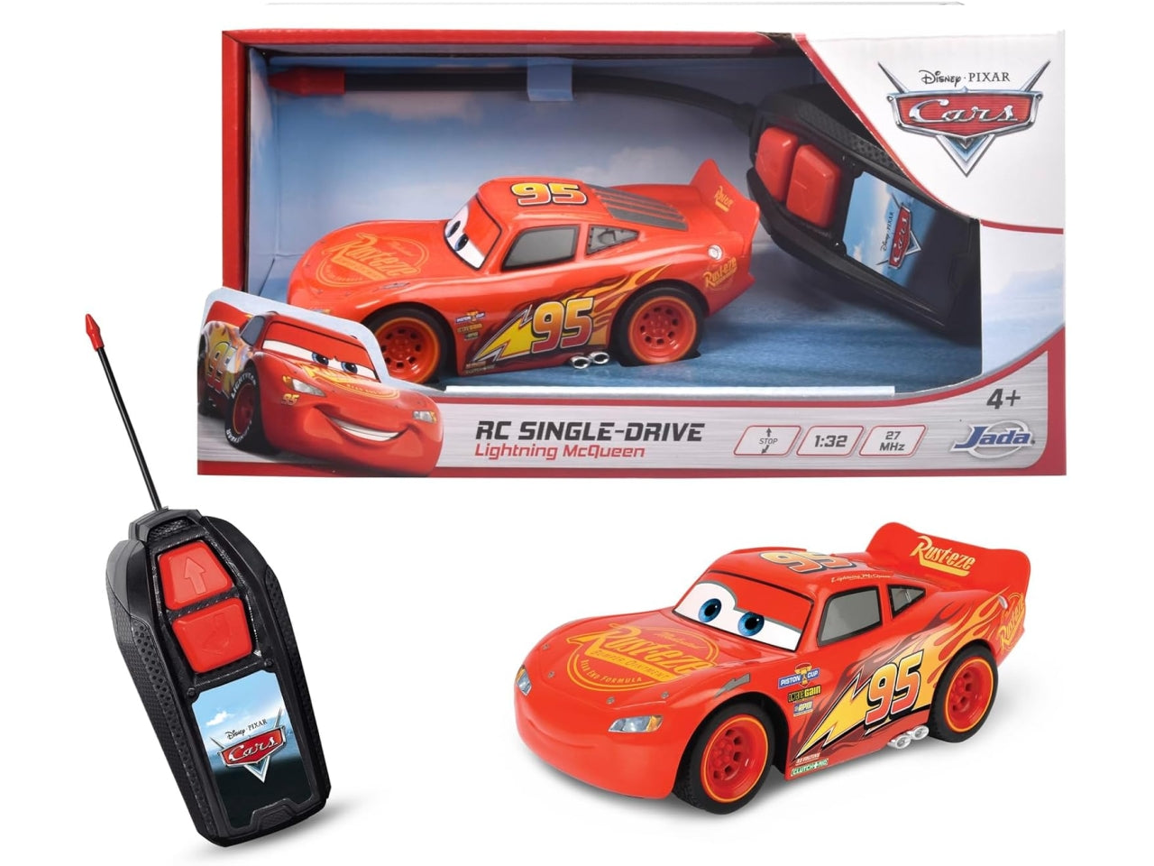 Disney cars saetta mc queen rc sc. 1:32