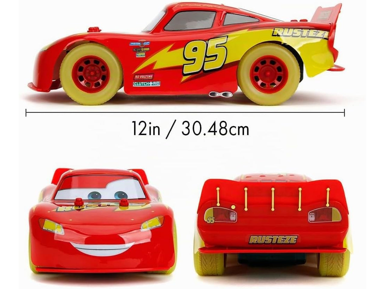 Disney Cars glow racer cm.31 radiocomando scala 1:14