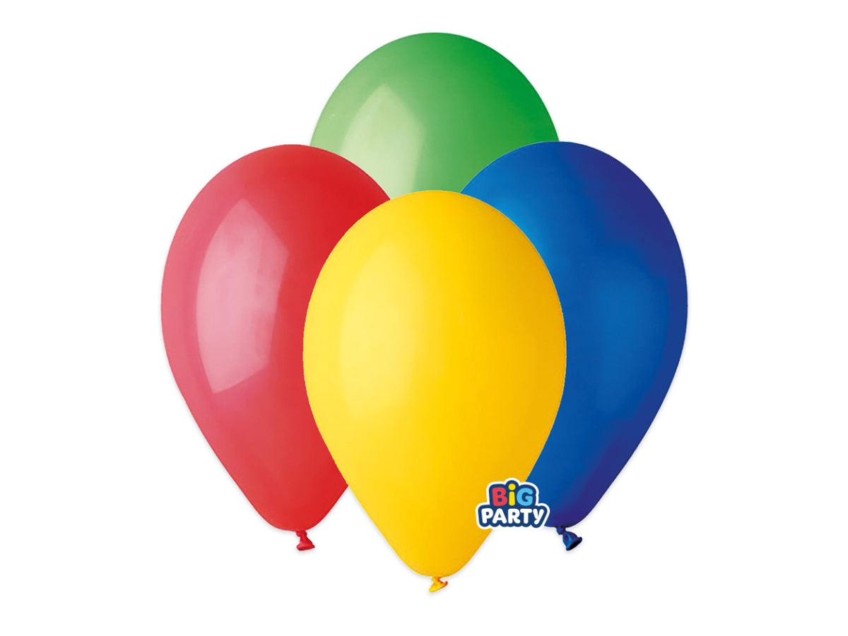 Palloncini medium 26cm set da 16 palloncini assortiti
