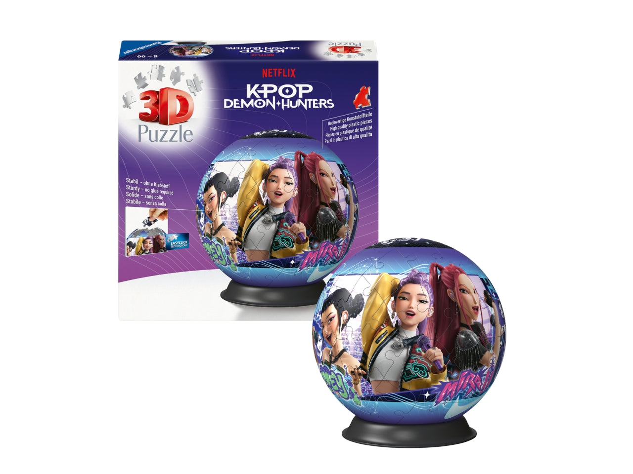 Puzzle ball 72 pezzi k-pop demon hunters