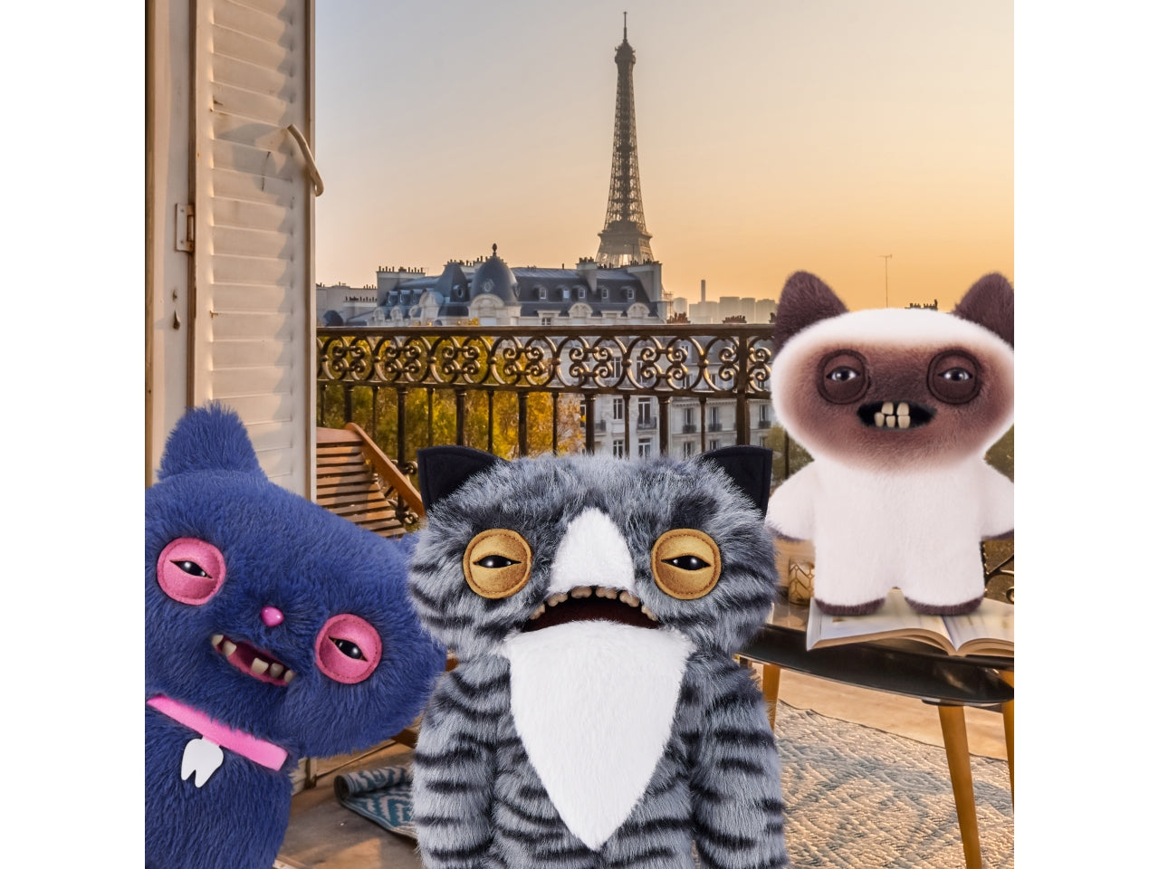 Peluche Fuggler Alley Cats da 22 cm