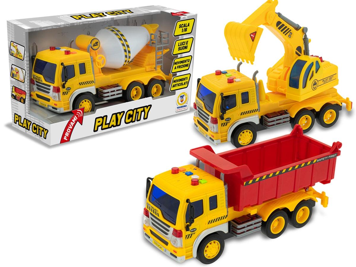 Play city- camion da cantiere frizione  luci e suoni