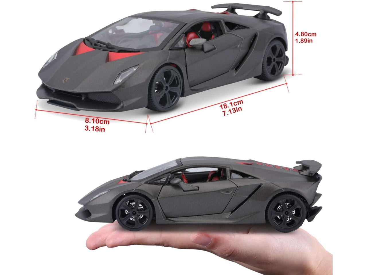 Auto Lamborghini sesto elemento scala 1:24 grey