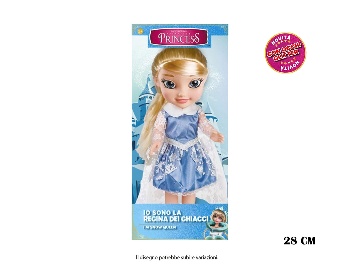 Regina dei ghiacci bambola cm.28 "occhi glitter" in scatola