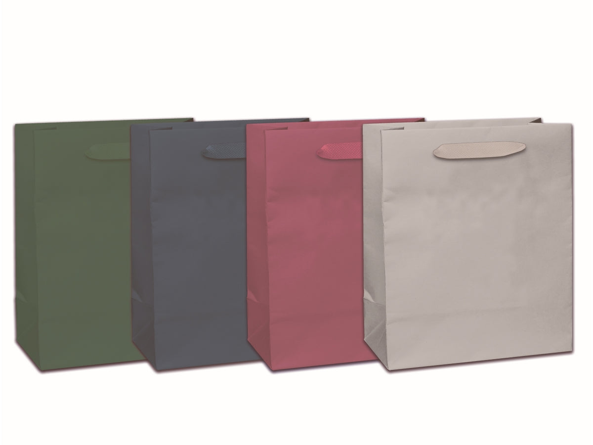 Shopper White-Color in carta 180gr 22x29+10cm, colori assortiti