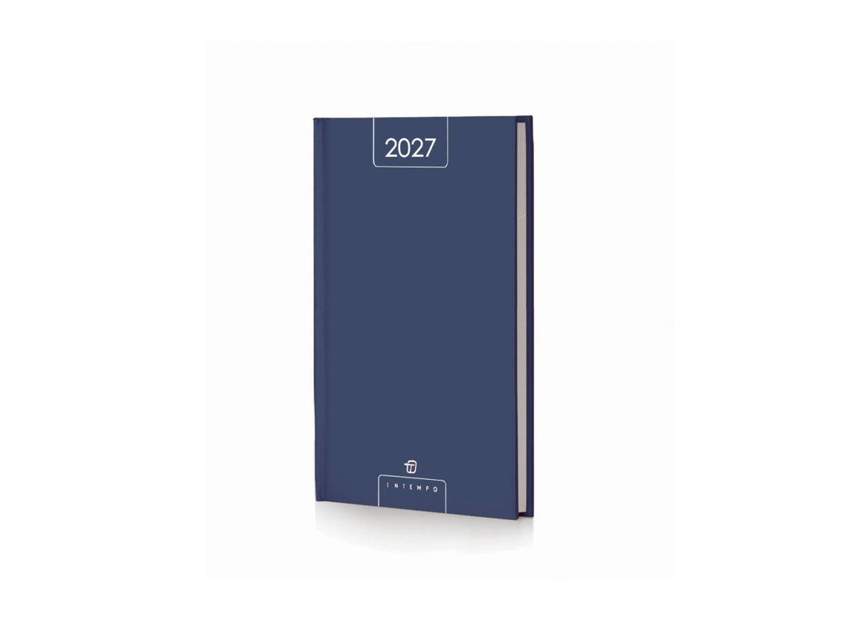 Agenda Alfa 2027 giornaliera 21x30cm in papercoat blu