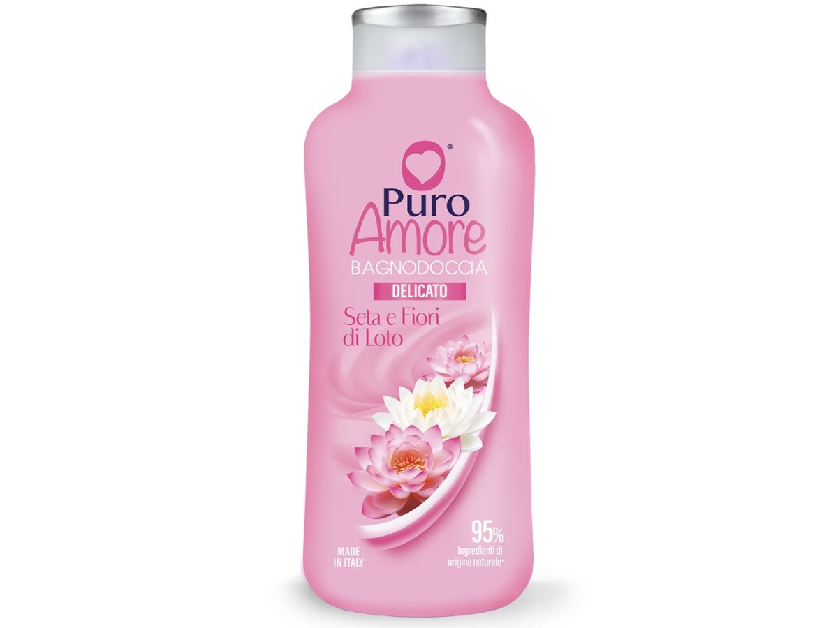 Puro Amore bagno doccia 650ml seta e fiori di loto   $