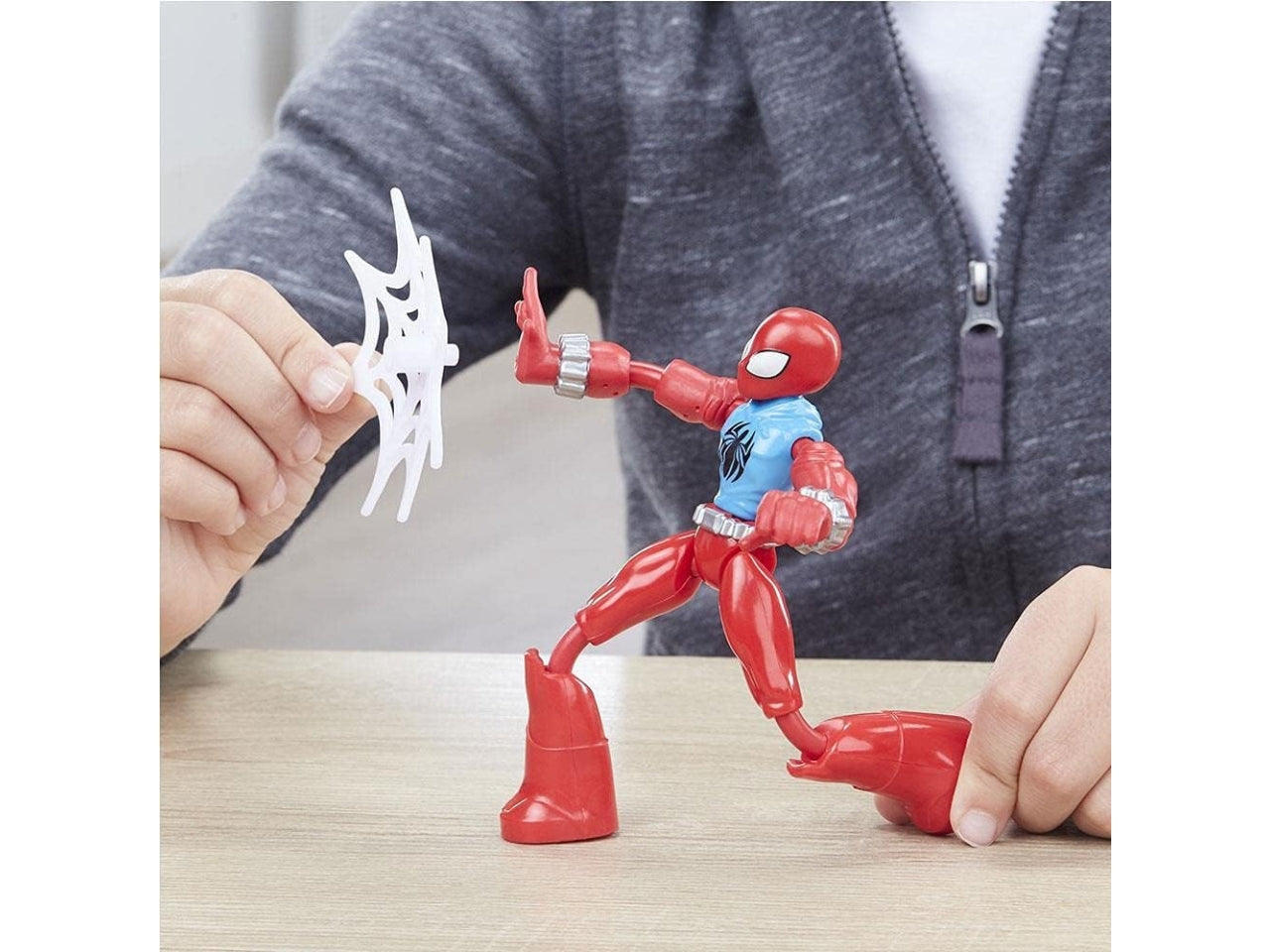 Spiderman bend and flex scarlett action figure flessibile marvel