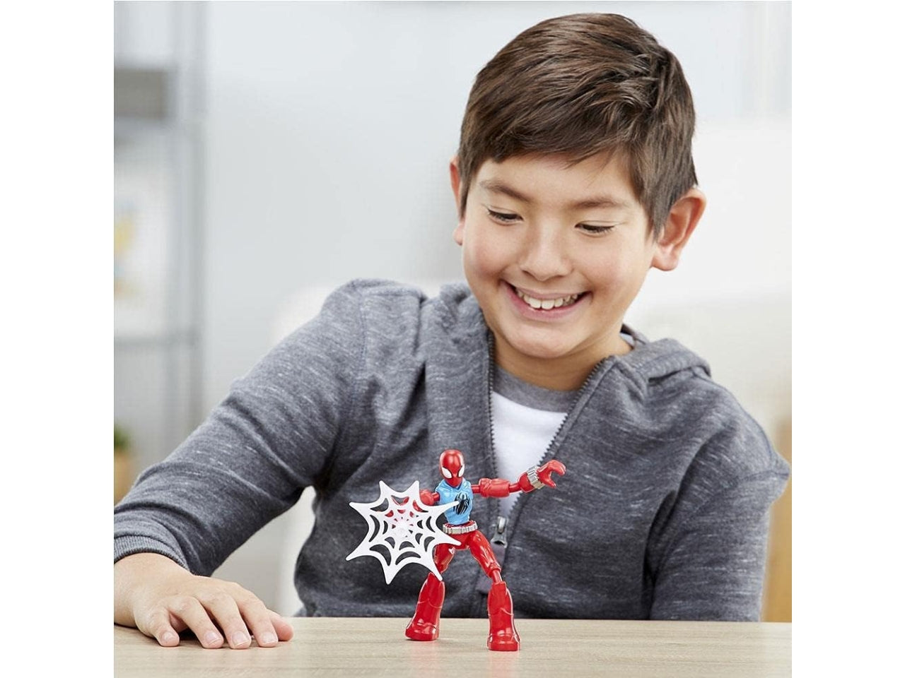 Spiderman bend and flex scarlett action figure flessibile marvel