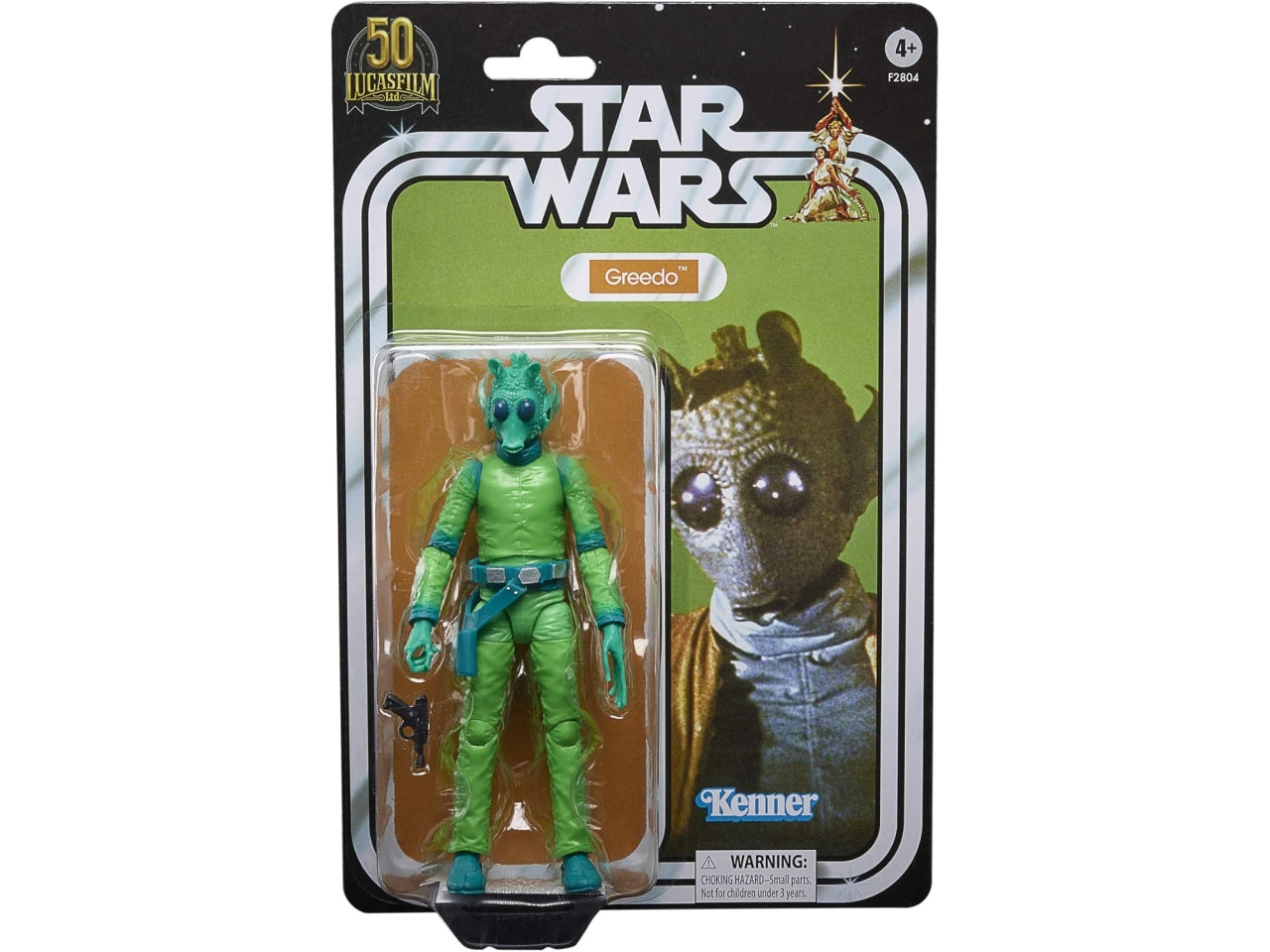 Star wars kenner greedo action figure da collezione