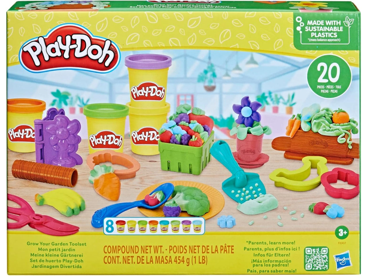 Playdoh garden set pasta da modellare gioco creativo