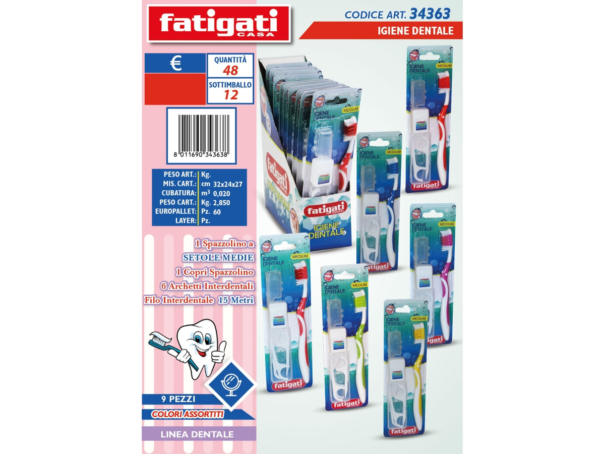 Igiene dentale set da 9 pezzi $