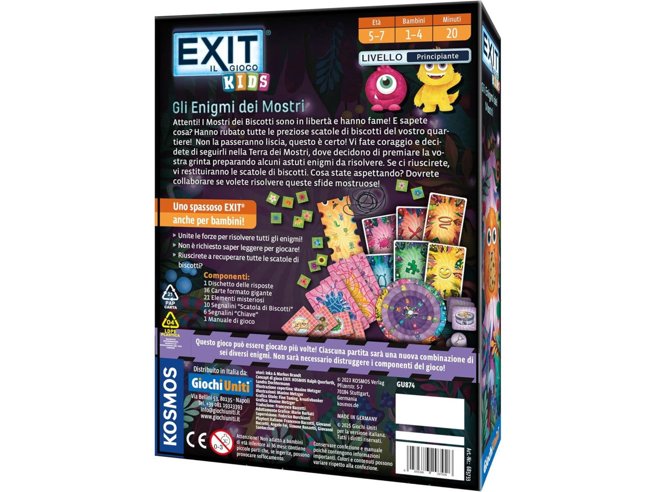 Gioco Exit kids: gli enigmi dei mostri