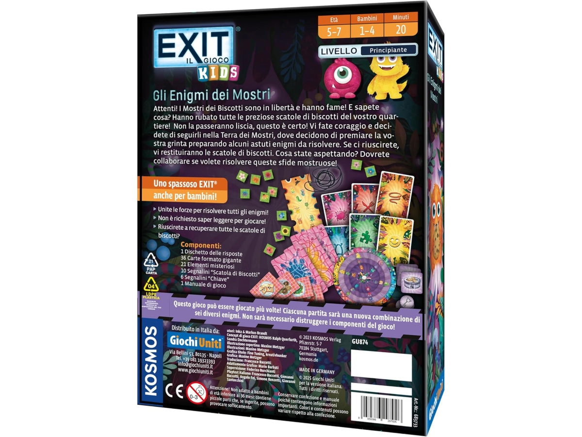 Gioco Exit kids: gli enigmi dei mostri