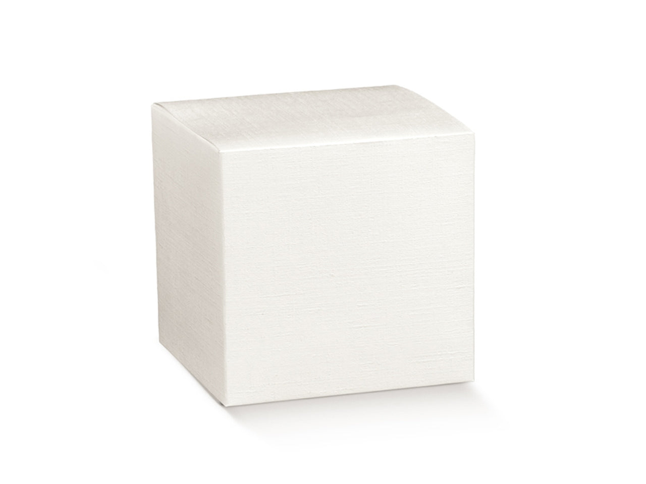 Scatola linea fibra bianca pieghevole misura 17x17x10cm