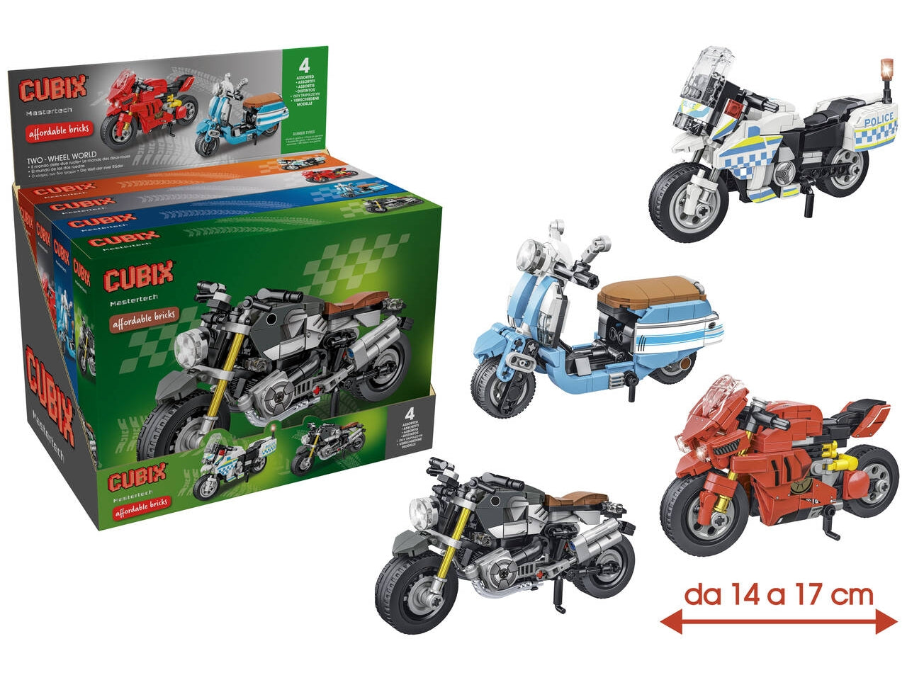 Cubix moto in 4 assortimenti