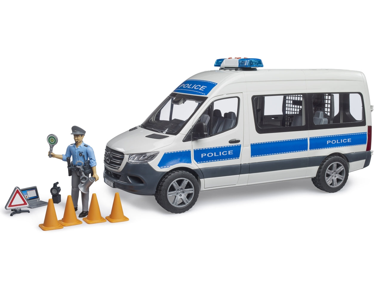 MB sprinter polizia con luci e suono