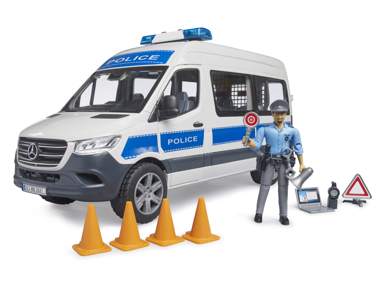 MB sprinter polizia con luci e suono