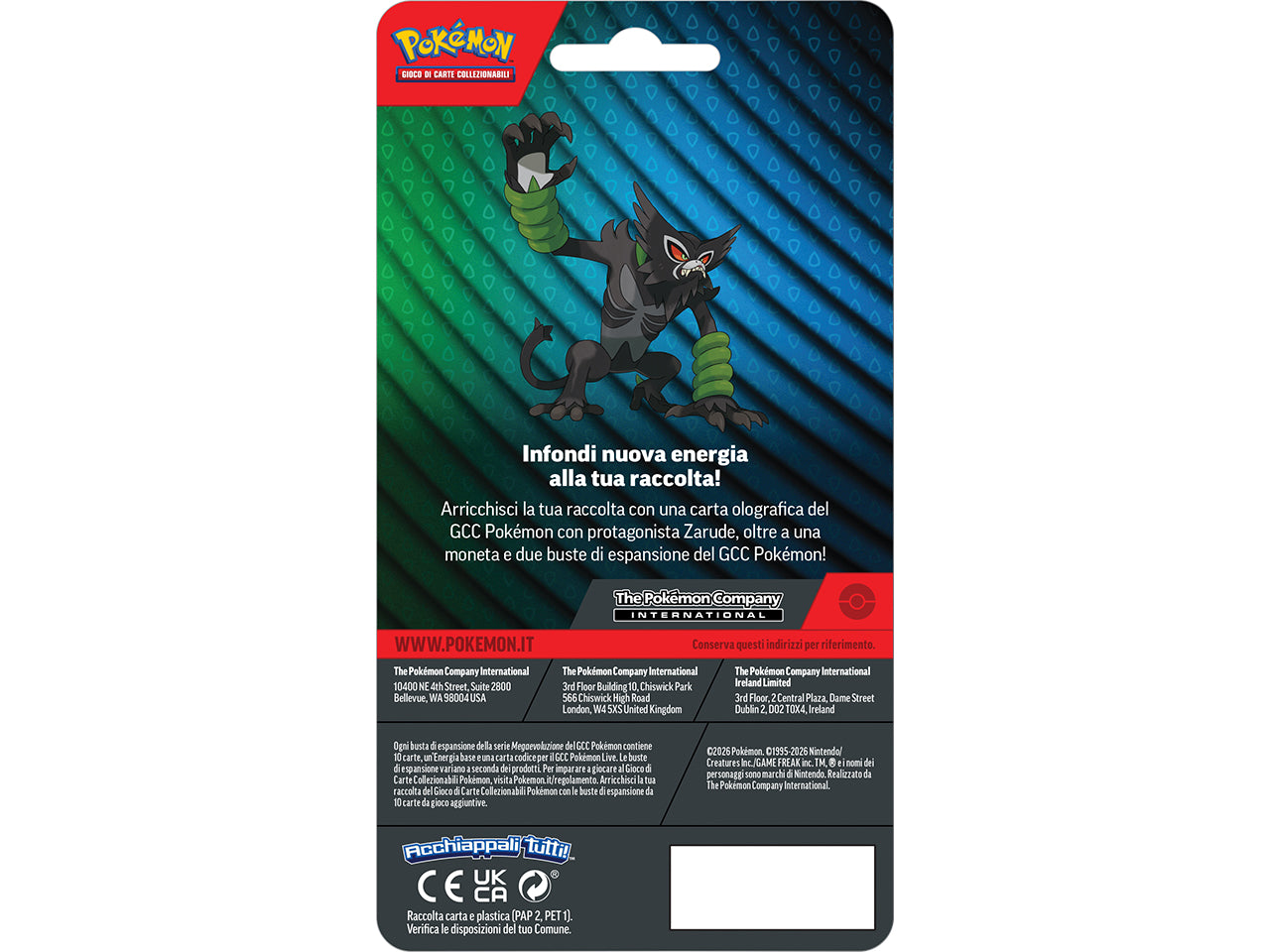 Pokemon Zarude blister 2 buste Â£