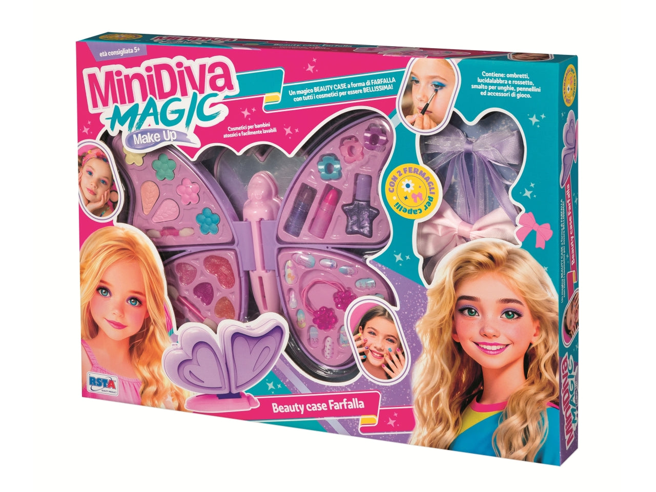 Minidiva trousse farfalla magic make up con trucchi