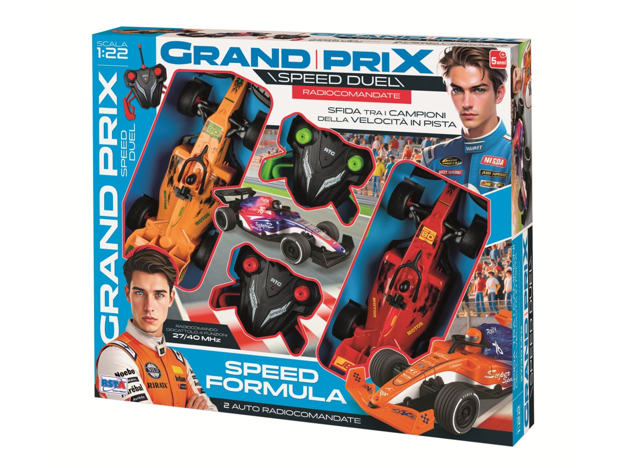 Playset 2 auto formula radiocomandate con 4 funzioni