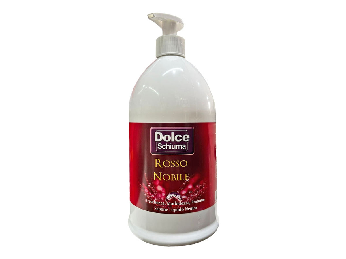 Dolce schiuma sapone liquido con dispenser da 1Lt rosso nobile $