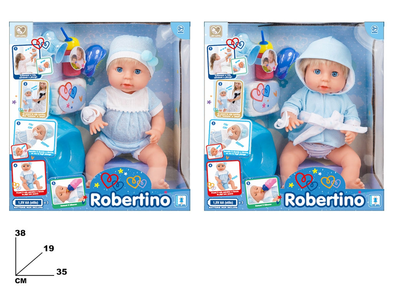 Bebe' robertino cm 40