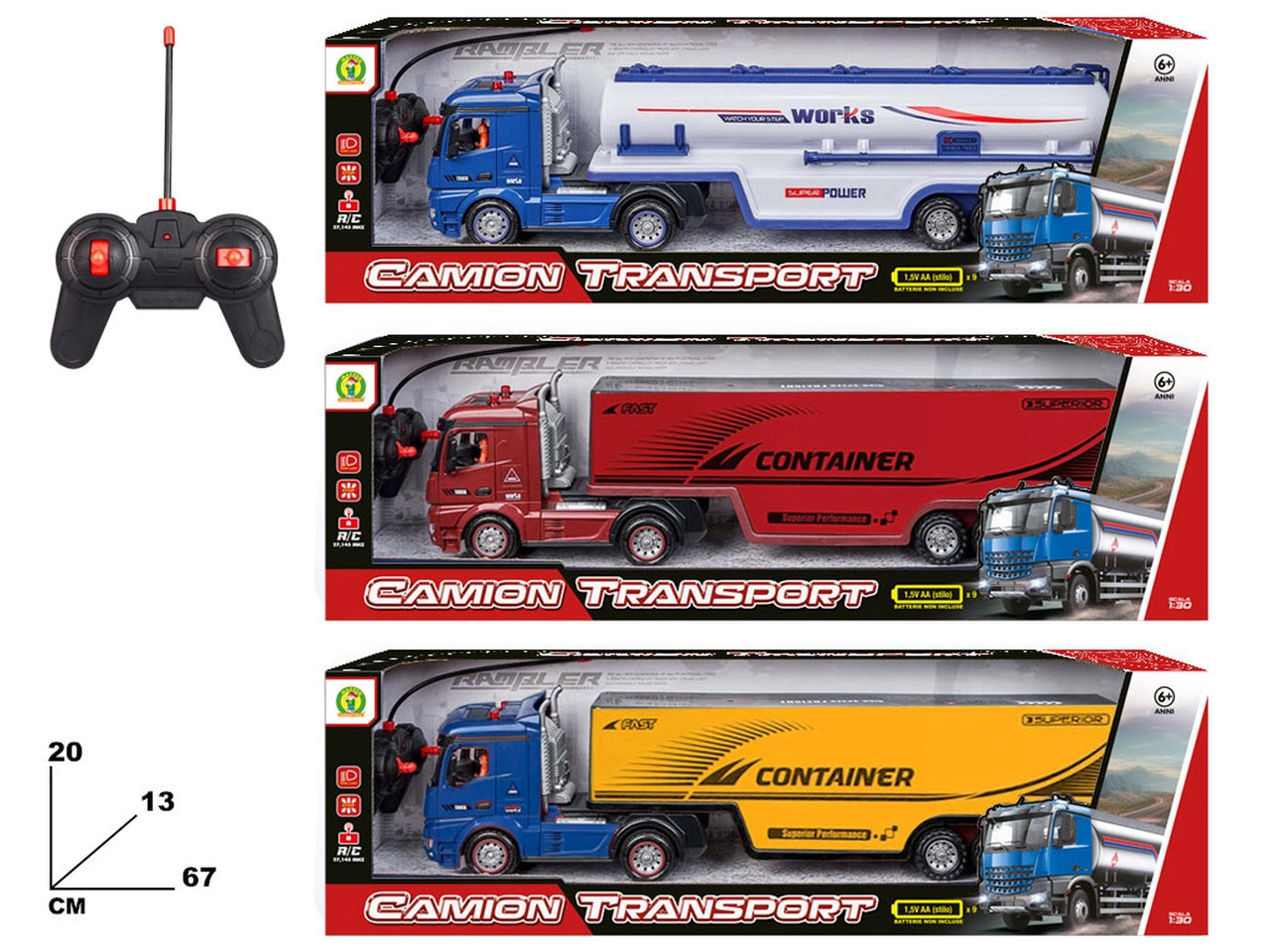 Camion transport 7 funzioni radiocomando