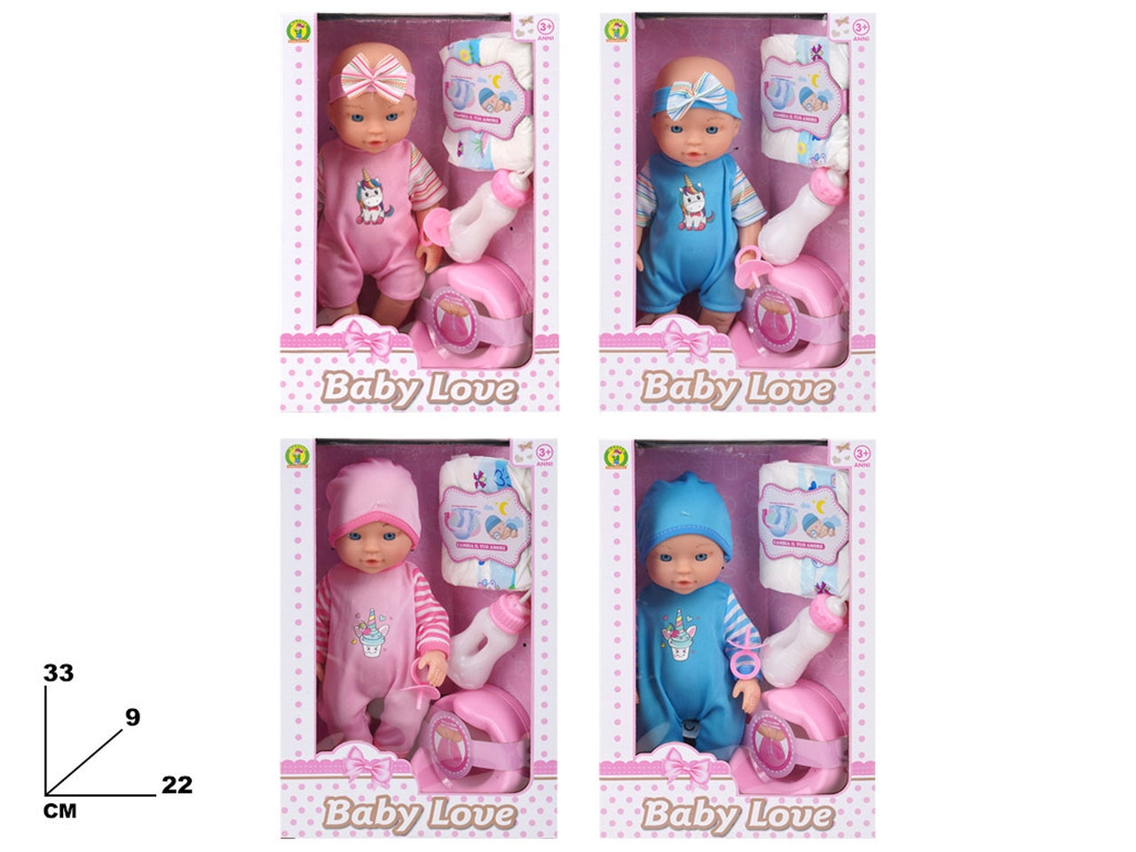 Bambola bebe' baby love