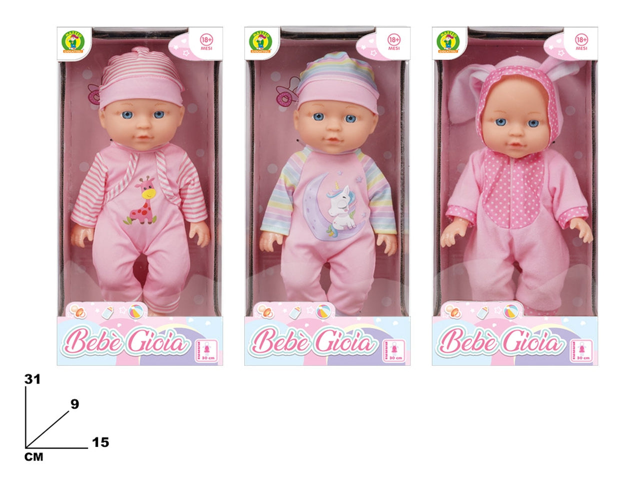 Bambola bebe' gioia