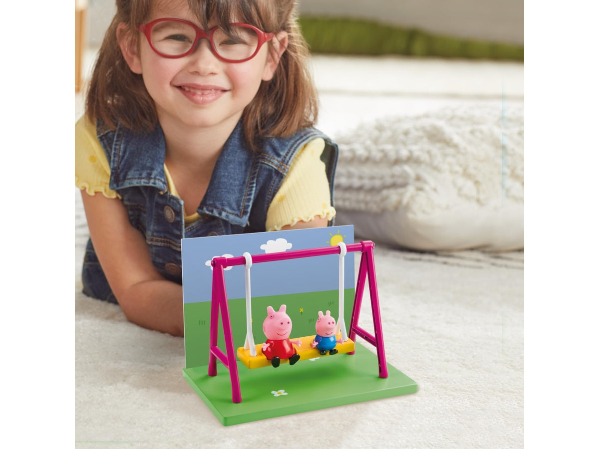 Peppa pig playset playground swing
