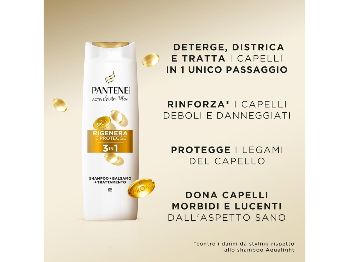 Pntene shampo 300ml 3in 1 rigenera e protegge