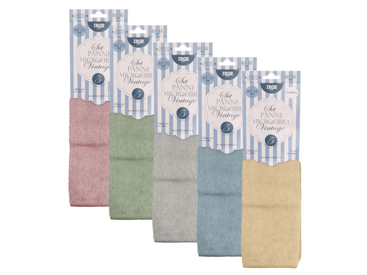 Irge panno microfibra 5 pezzi 30x35cm vint