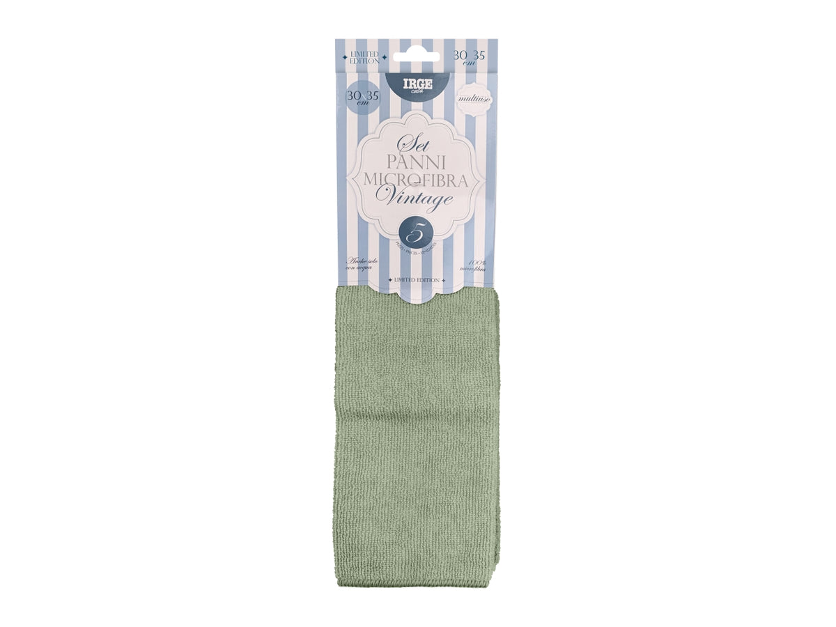 Irge panno microfibra 5 pezzi 30x35cm vint