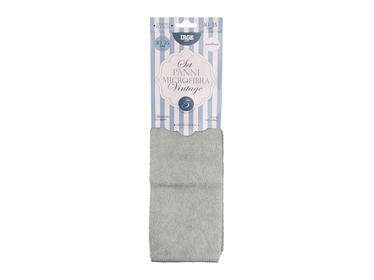Irge panno microfibra 5 pezzi 30x35cm vint