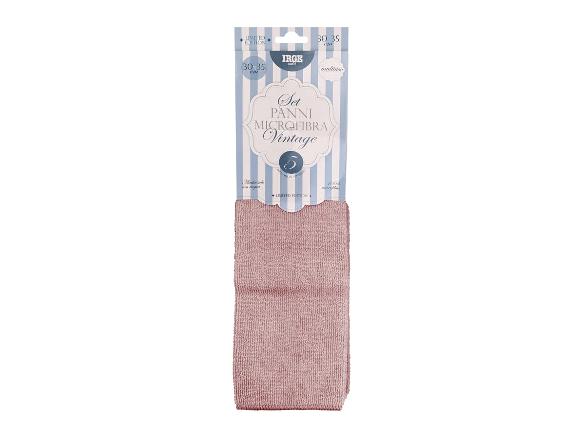 Irge panno microfibra 5 pezzi 30x35cm vint