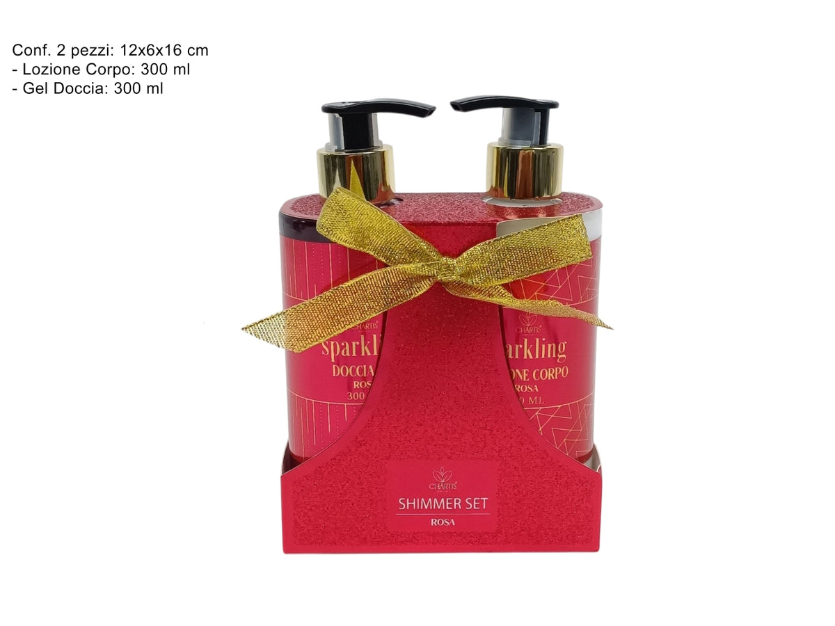 Confezione regalo da bagno set con gel doccia e lozione corpmda 300ml