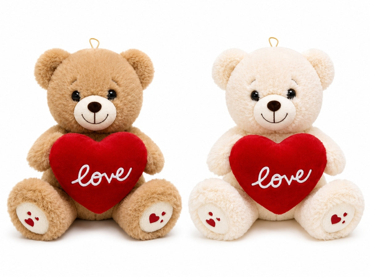 Peluche orso Teddy cuore love rosso 45cm