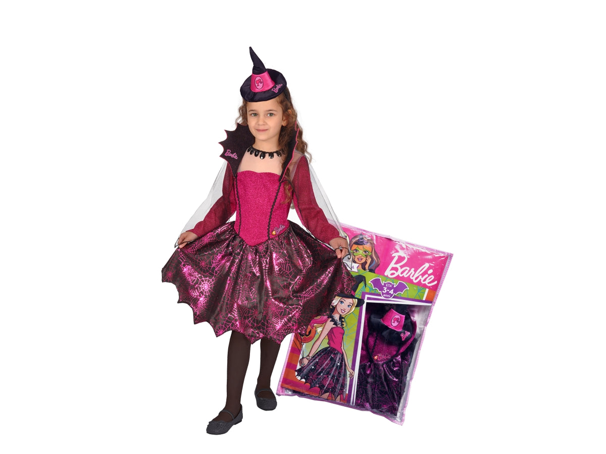 Costume Barbie strega fashion taglia 8/10 anni